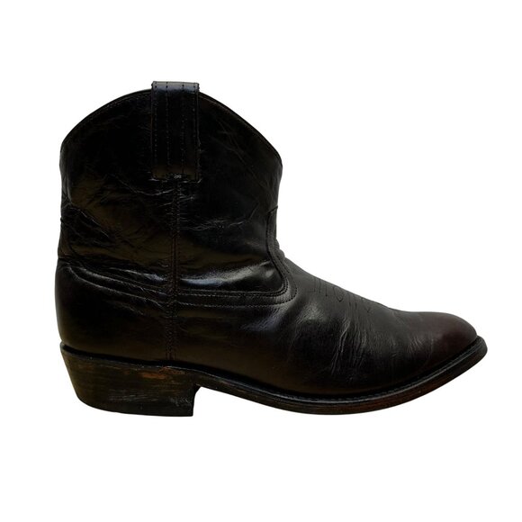 Steve Madden Men’s Brown Leather Western Cowboy Ankle Top Autry Boots Size 10 - Picture 1 of 10